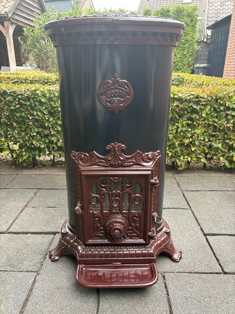 Prachtige Godin houtkachel en/of kolen 10 KW verwarmd 350m3, Ophalen, Zo goed als nieuw, Vrijstaand, Hout