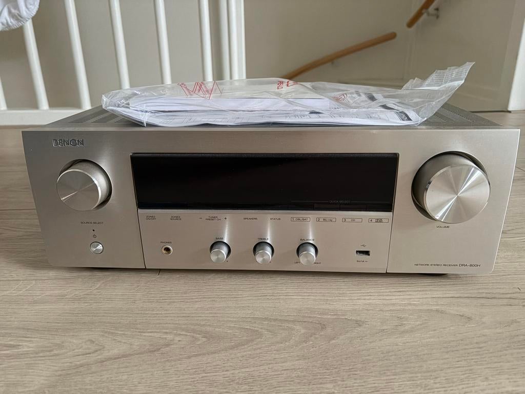 Denon DRA-800H Stereo Receiver - Zo goed als nieuw, Audio, Tv en Foto, Versterkers en Receivers, Denon, Ophalen of Verzenden, Zo goed als nieuw