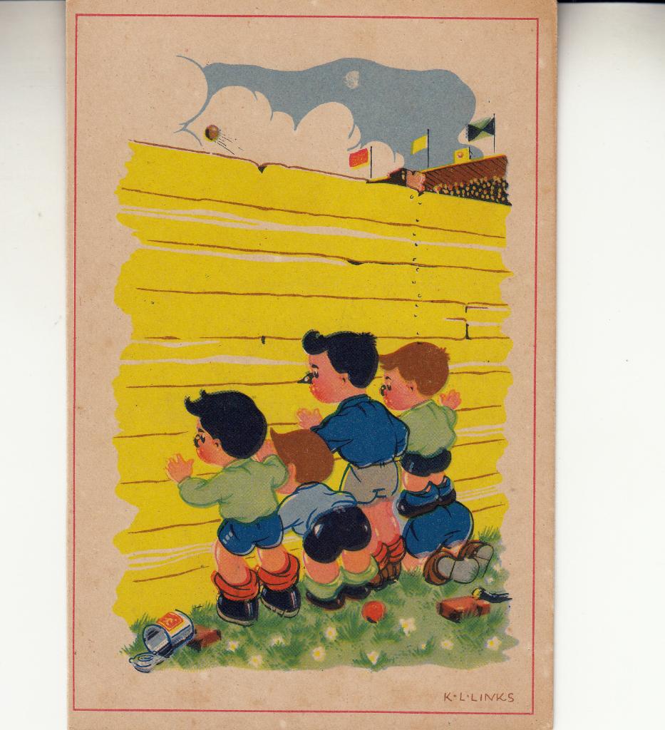 Karel Links                           =0045=, Ophalen of Verzenden, 1940 tot 1960, Ongelopen