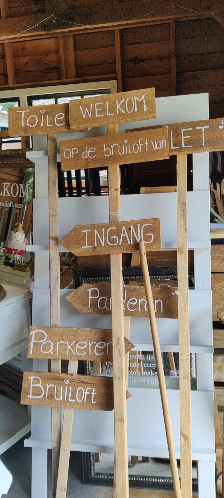 Bruiloft borden, Ophalen, Geboorte of Huwelijk