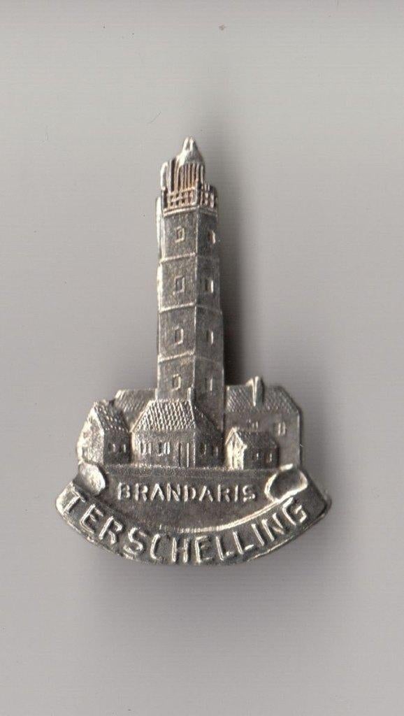 Terschelling Brandaris Vuurtoren Scheepvaart A broche, Verzamelen, Speldjes, Pins en Buttons, Gebruikt, Niet vindbaar, Niet vindbaar