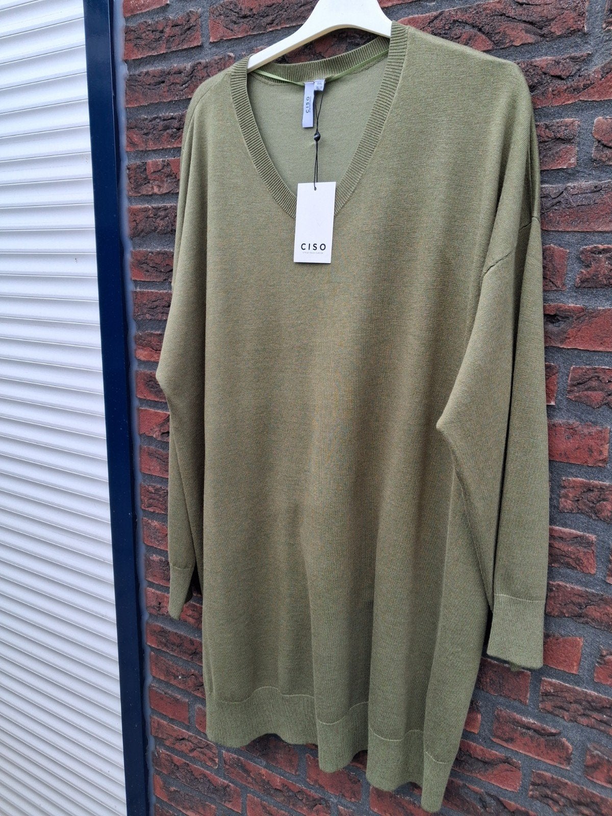 Ciso Mosgroene trui mt: 56/58 nieuw met kaartje, Kleding | Dames, Overige kleuren, Verzenden, Trui of Vest, Nieuw
