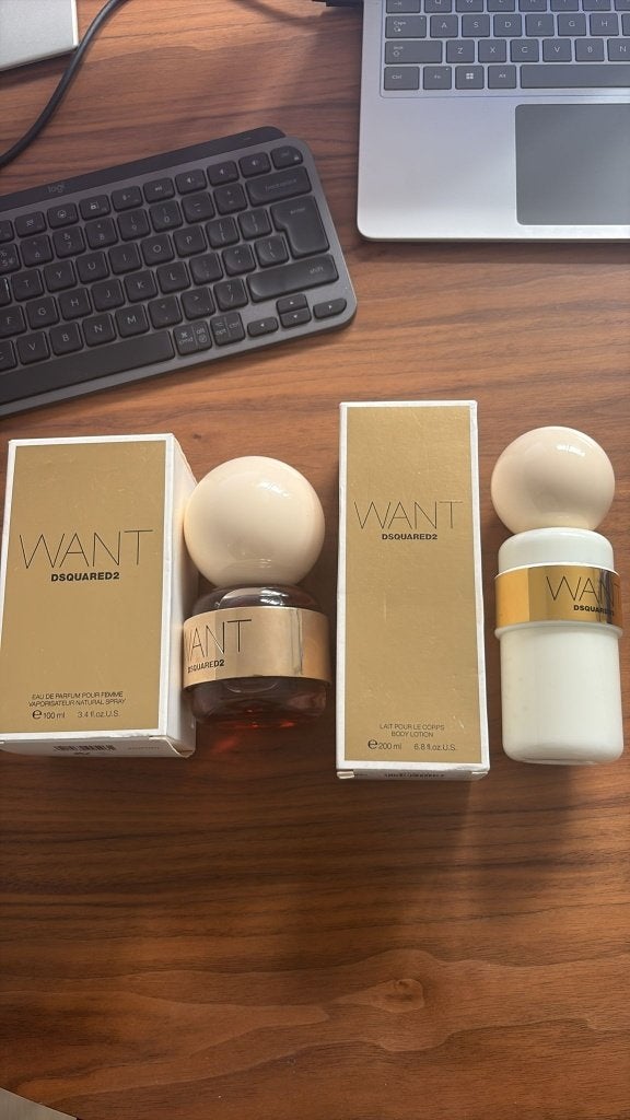Dsquared2 Want EDP 100ml & Bodylotion 200ml Set, Ophalen of Verzenden, Nieuw