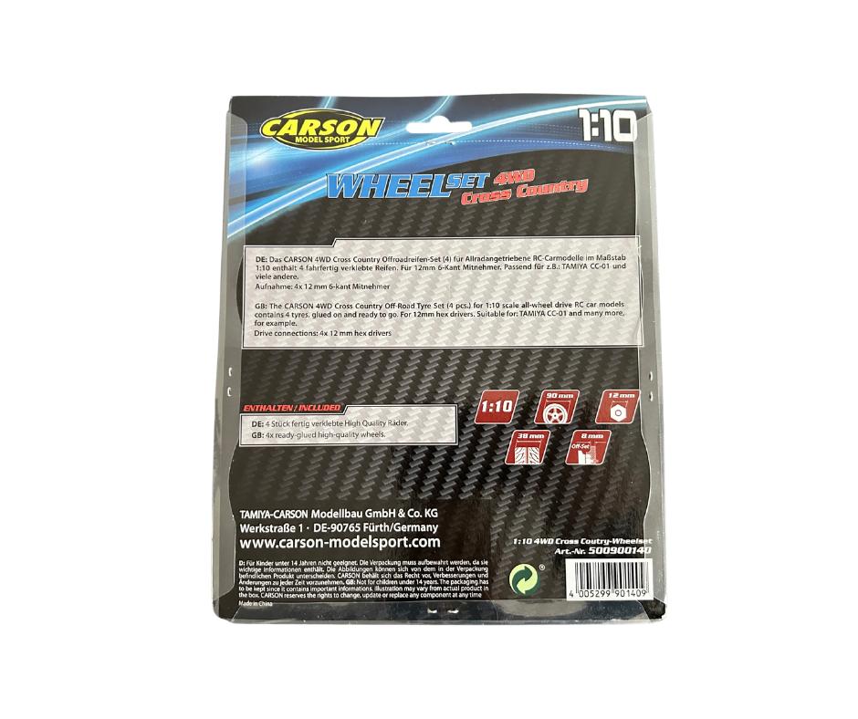 Carson 900140 1/10 Off-Road Cross Country bandenset (4), Ophalen of Verzenden, Nieuw, Schaal 1:10