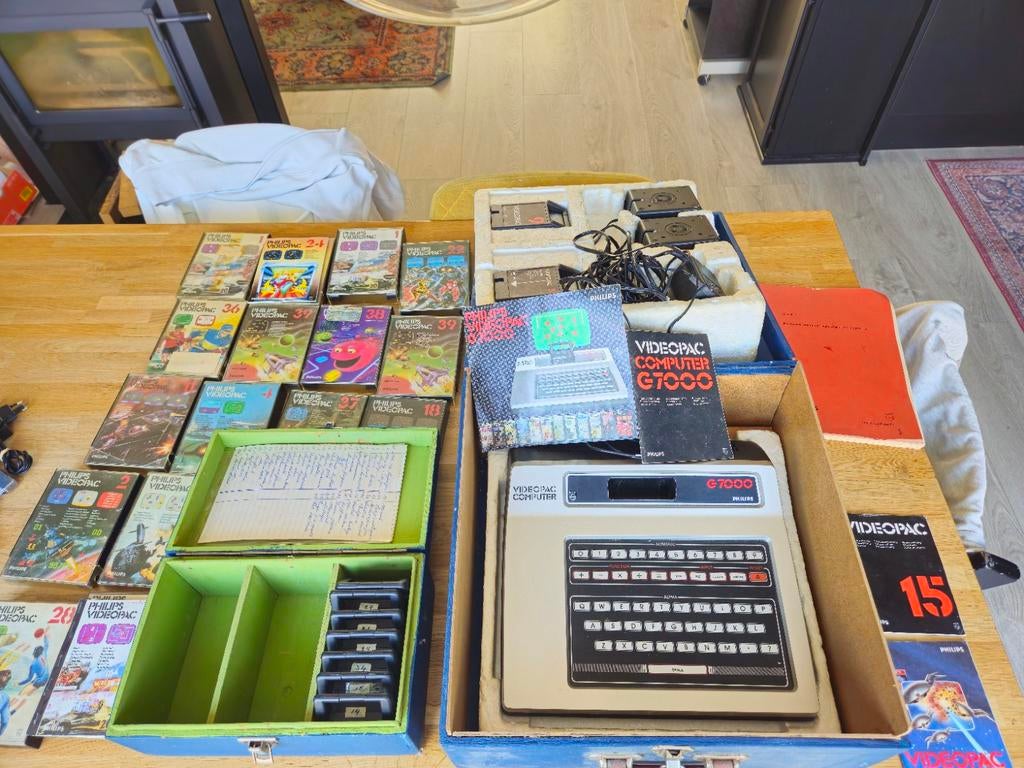 Philips Videopac Computer G7000 met 20+ games en accessoires, Ophalen of Verzenden, Gebruikt