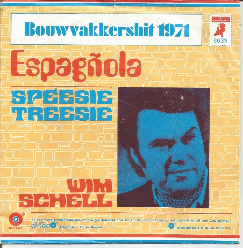 Wim Schell – Espagñola (1971), Gebruikt, Fotohoes, 7 inch, Ophalen of Verzenden