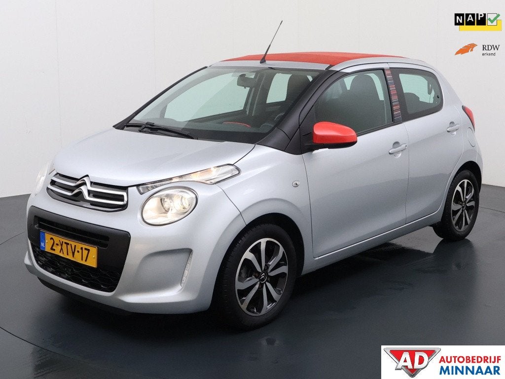 Citroën C1 1.2 PureT AirS Shine | Cabriotop | Cruisecontrol, Auto's, Voorwielaandrijving, Euro 5, Gebruikt, 1199 cc