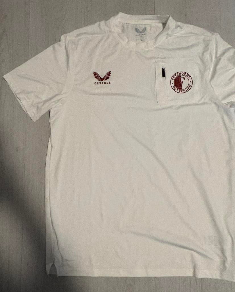 Feyenoord T-Shirt maat L, Ophalen of Verzenden, Zo goed als nieuw, Maat 52/54 (L), Wit