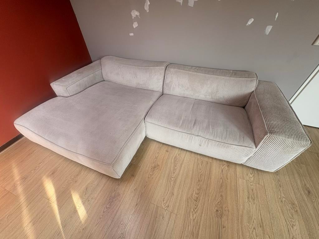 FonQ Chunky Hoekbank Links - Mink (juli 2023), Ophalen, 250 tot 300 cm, Gebruikt, 125 tot 150 cm