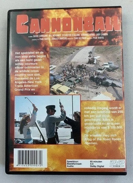 Cannonball 1976 dvd Carquake David Carradine Engelse audio, 1960 tot 1980, Engels, Verzenden, Alle leeftijden