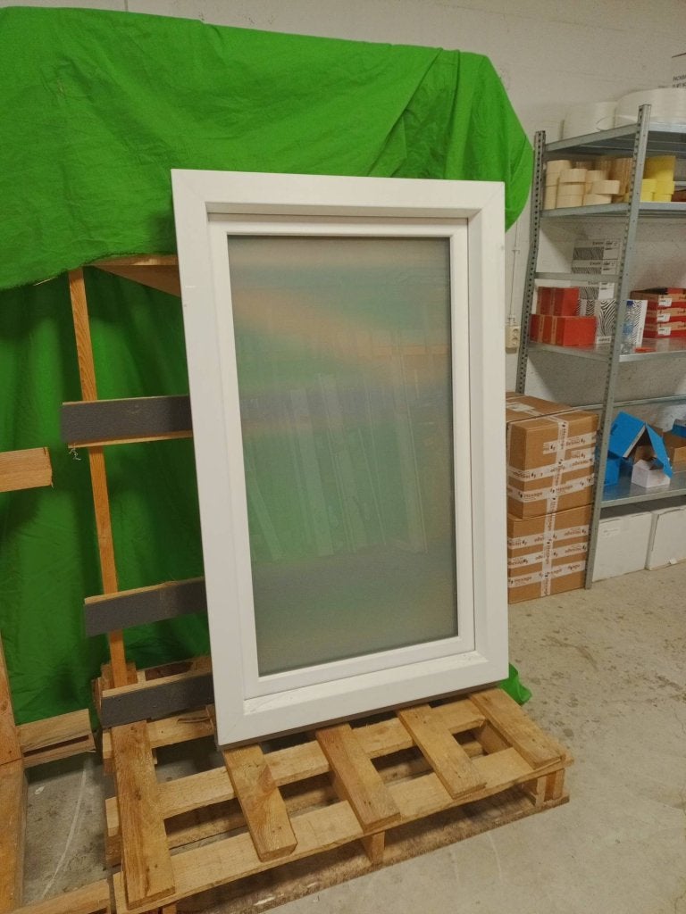 Kunststof Draaikiep kozijn  b90 x h146,5 cm Wit -1751-, Kunststof, Raamkozijn, Niet ingevuld, Ophalen of Verzenden