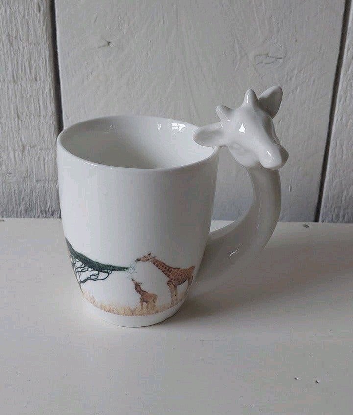 Mok Giraf Drinkbeker Giraf beker koffie thee drinken sparen, Ophalen of Verzenden, Nieuw, Overige stijlen, Kop(pen) en/of Schotel(s)