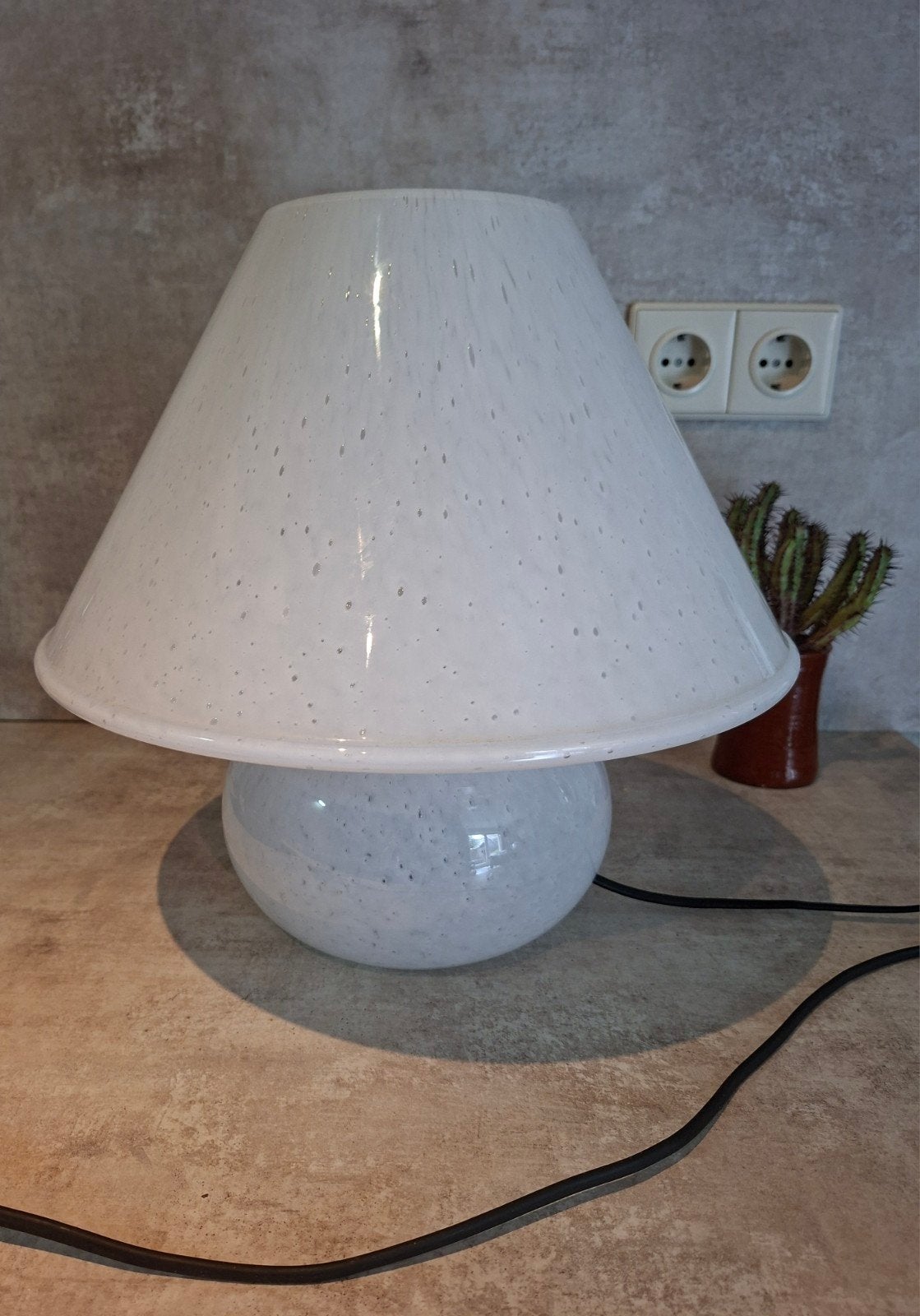 Mushroom lamp Glashutte 1970, Vintage, Ophalen, Vintage
