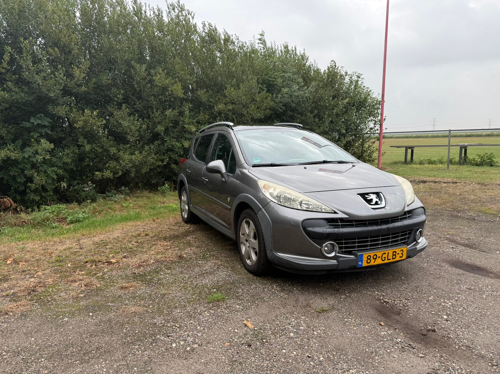 Peugeot 207 1.6 16V SW Outdoor 2008 Grijs, Euro 5, Zwart, 4 cilinders, Leder en Stof