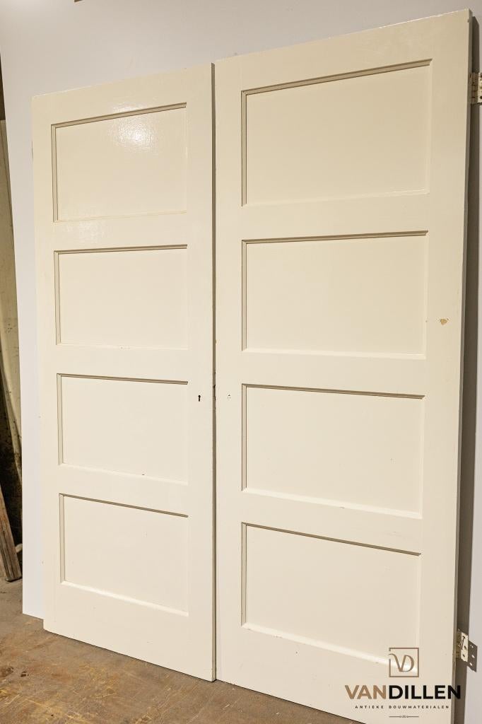 2 oude enkele paneeldeuren 201 x 77.5, Ophalen, Gebruikt, Minder dan 80 cm, Binnendeur