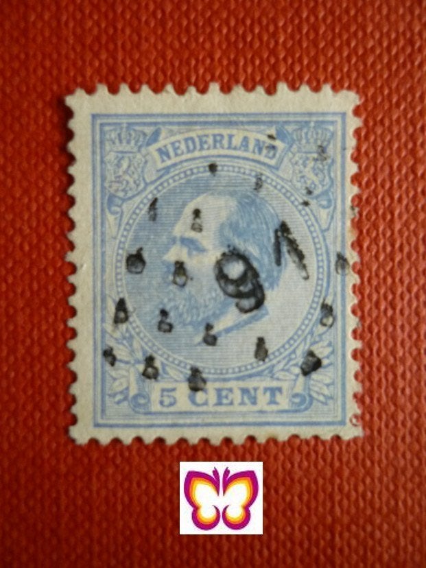 Verkoop zegels per stuk van Nederland gulden-tijd uit stock, Postzegels en Munten, Ophalen of Verzenden, Gestempeld