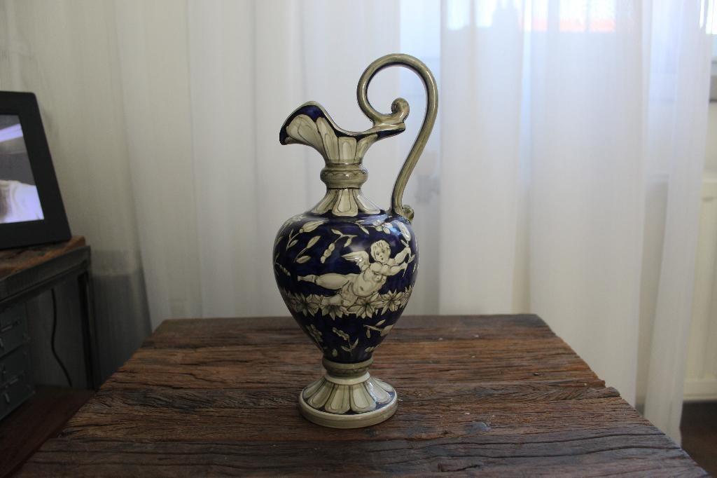 Italiaanse majolica sierkan – handbeschilderd keramiek, Verzenden