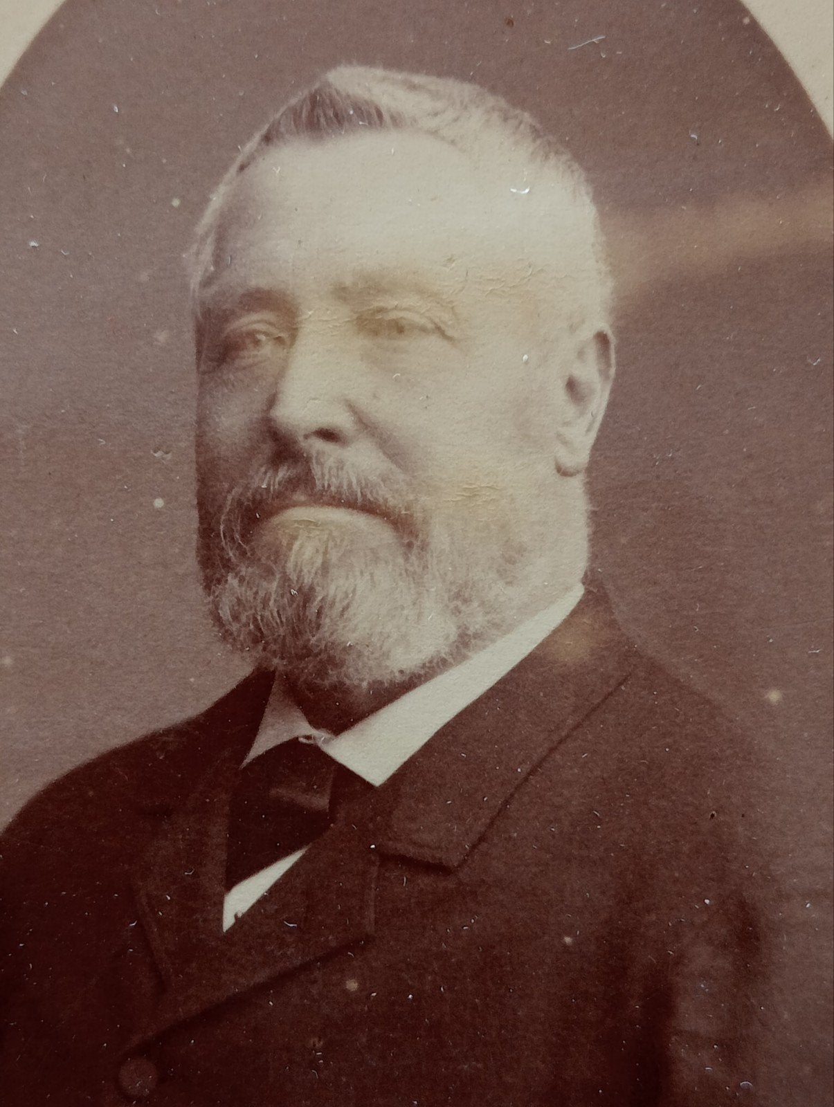 Antieke foto van een heer, Parijs, ca. 1880, Gebruikt, Foto, Ophalen of Verzenden, Voor 1940