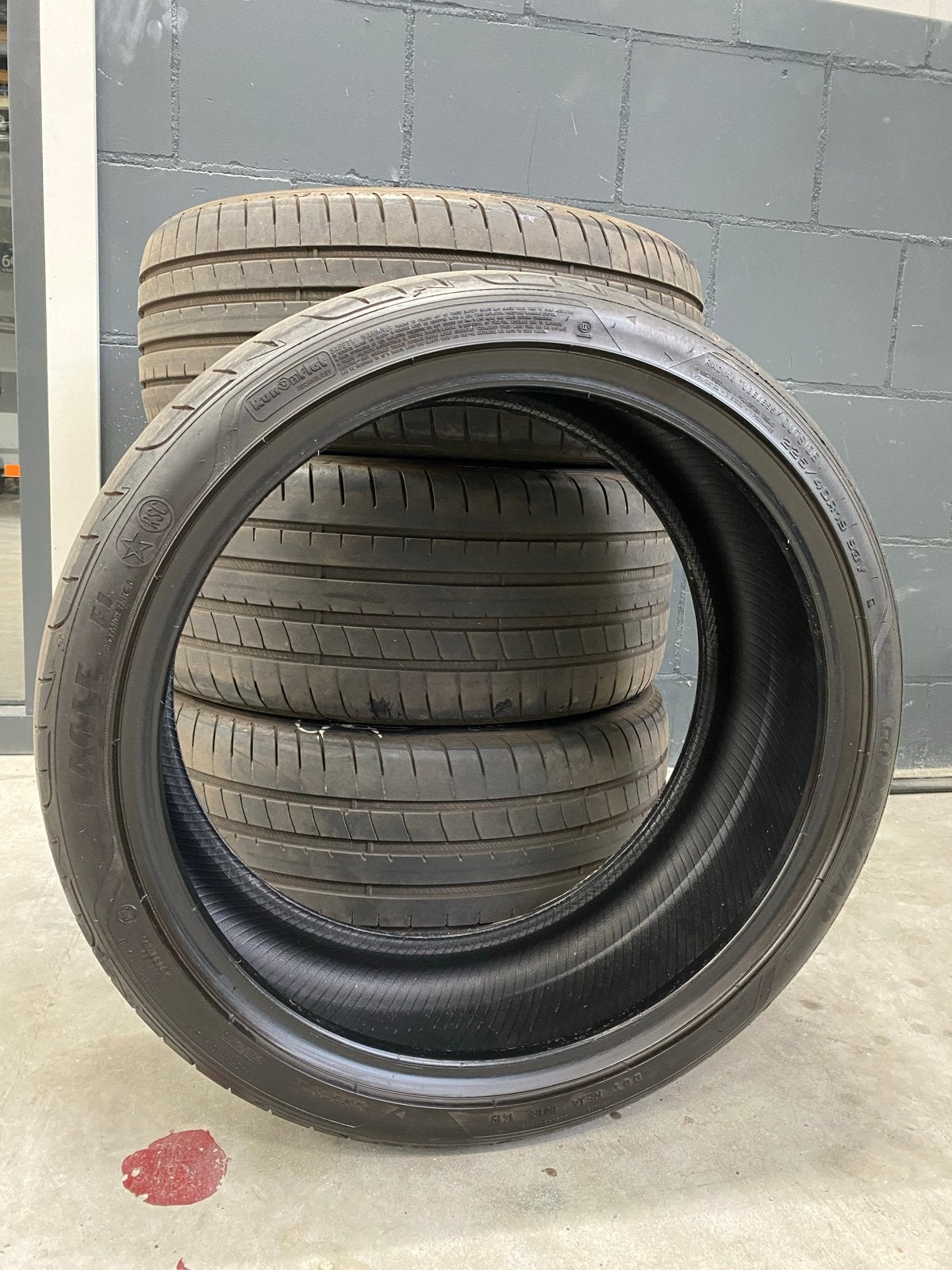 4x Goodyear Eagle F1 Ass3 RunFlat (2x 225 en 2x 255), Gebruikt, Band(en), Personenwagen, Ophalen