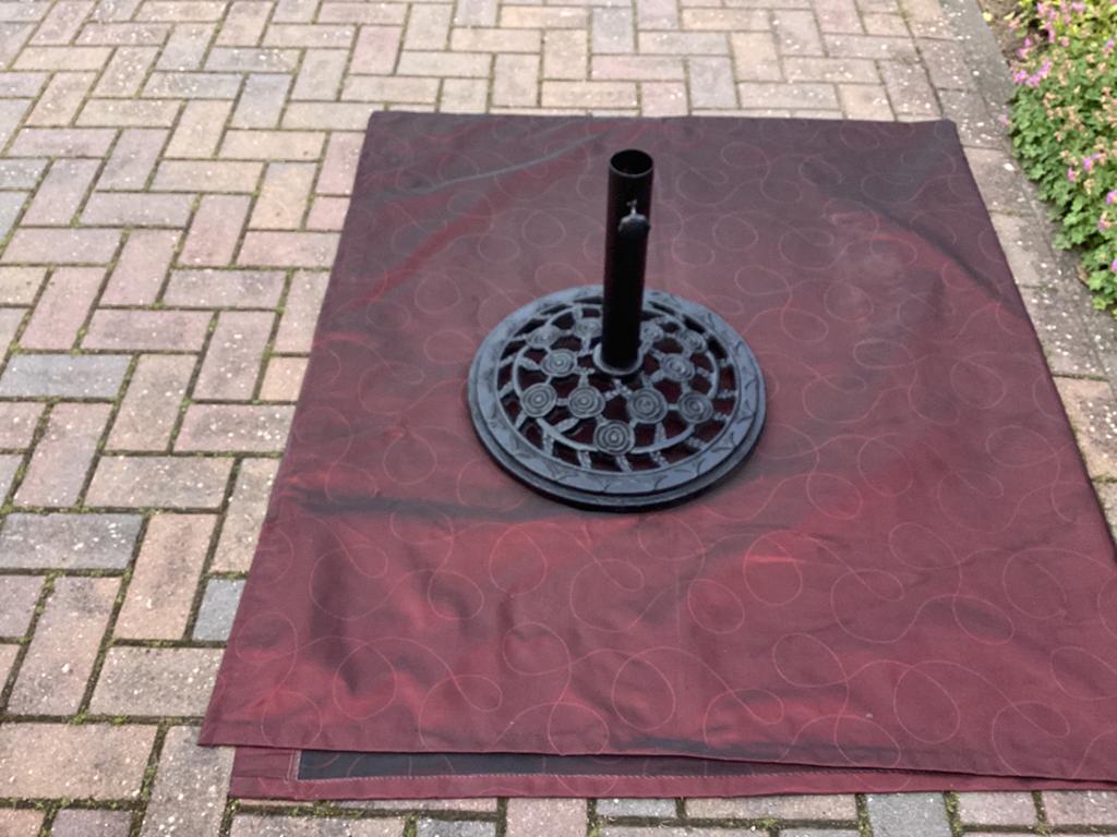 Gietijzeren parasol voet, Tuin en Terras, Parasols, Ophalen, Minder dan 1 meter, Parasolvoet