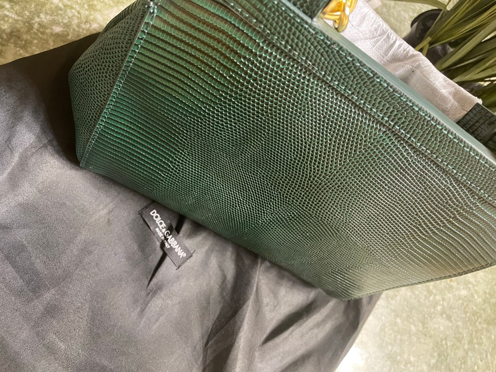Dolce & Gabbana Sicily tas - Groen, Ophalen of Verzenden, Zo goed als nieuw, Groen, Handtas