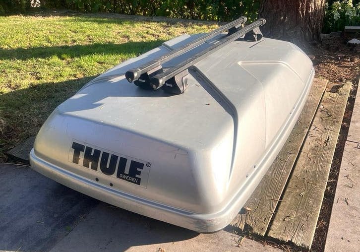 Complete Thule SUV Set: Brede X1 450L + Dakdragers Open Rail, Auto diversen, Dakkoffers, Gebruikt, Ophalen