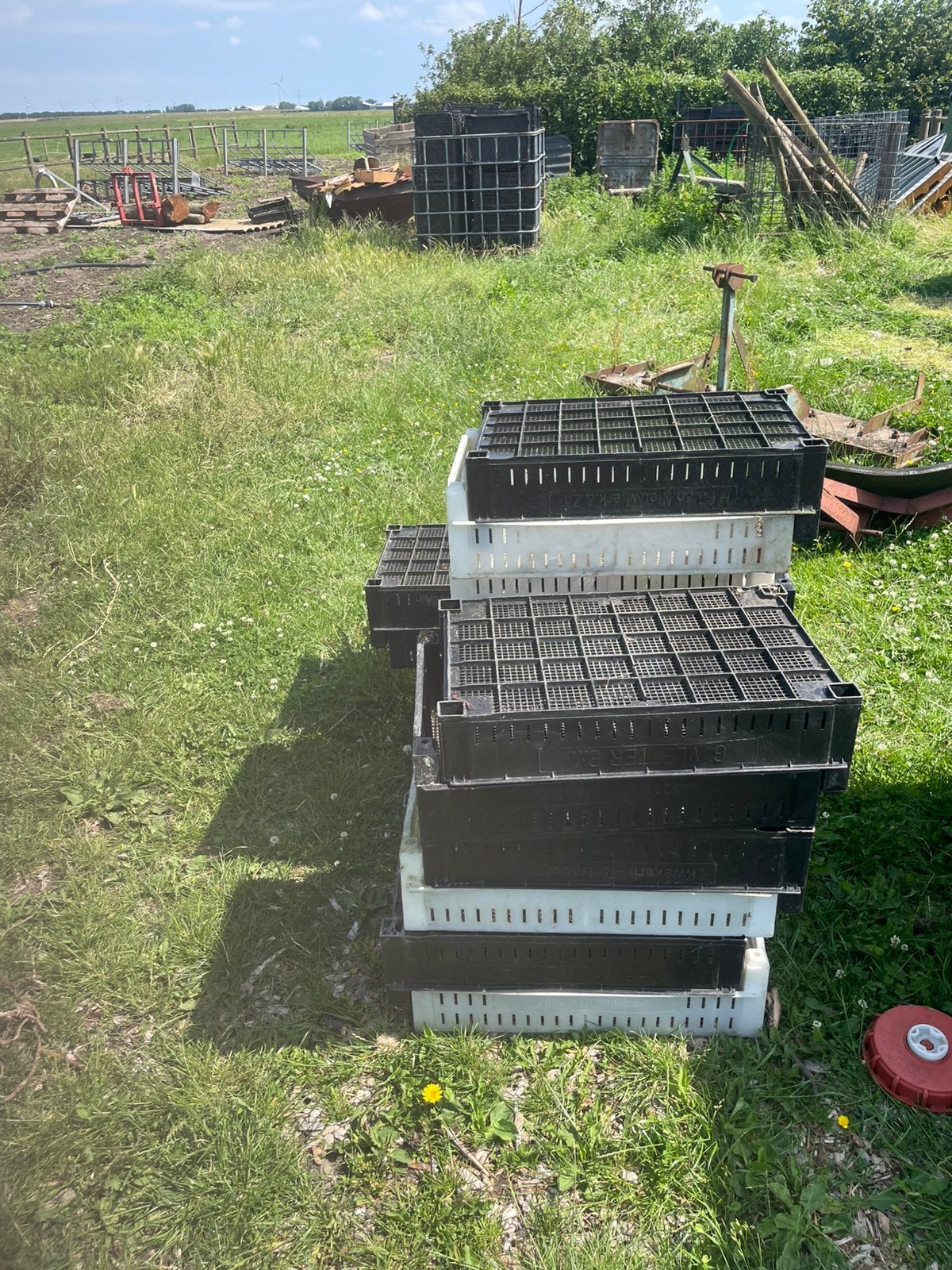 Te koop ivc kooien/kratten met opslagkisten, Tuin en Terras, Minder dan 3 m³, Ophalen of Verzenden