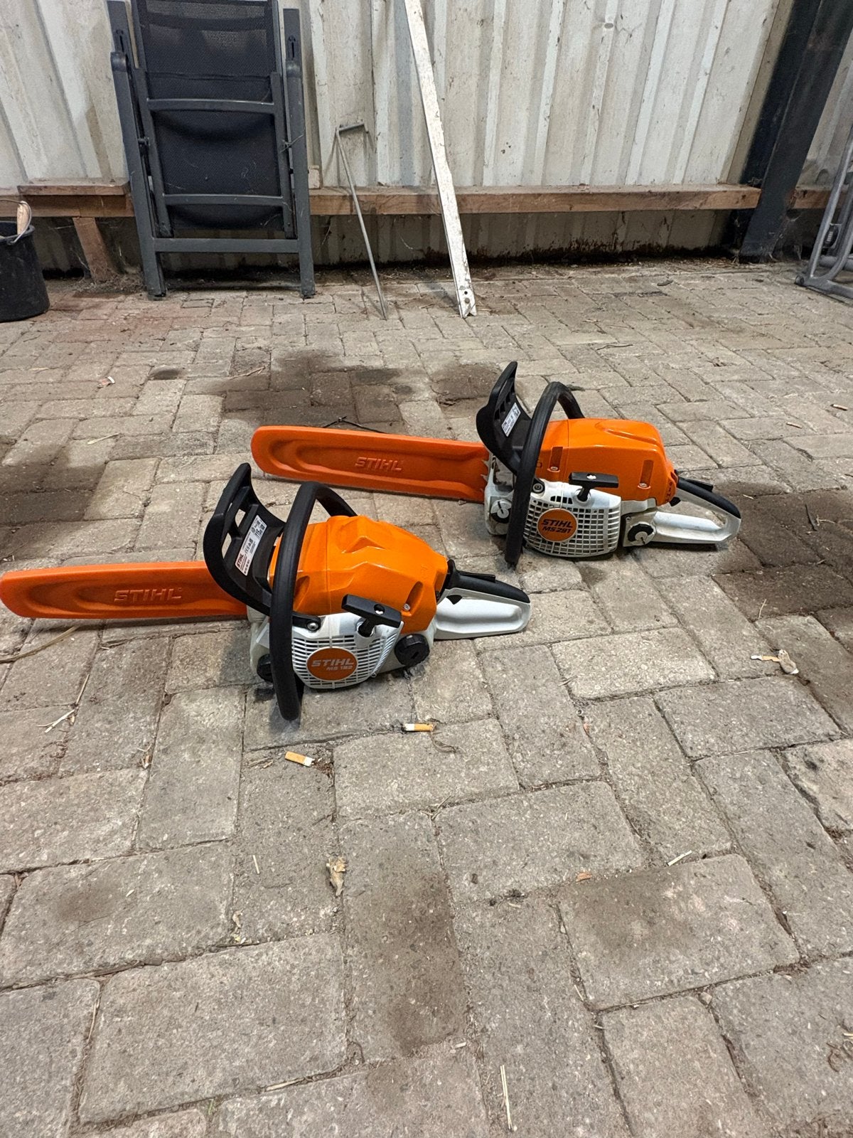 Stihl MS 162 en MS 291 Kettingzagen - NIEUWSTAAT, Ophalen, 70 mm of meer, Kettingzaag, Zo goed als nieuw