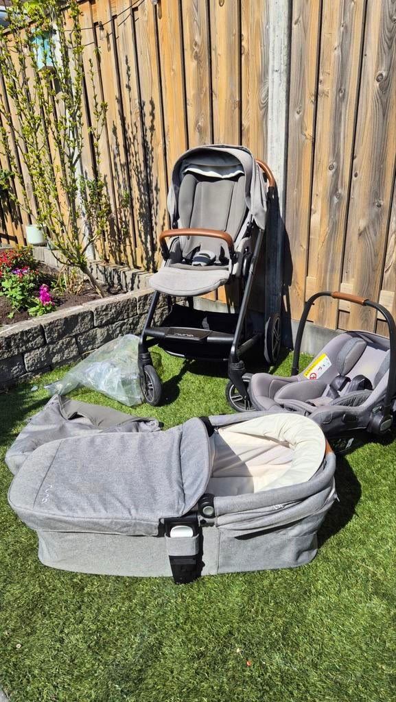 Nuna Mixx Next - compleet (kinderwagen, reiswieg, autostoel), Kinderen en Baby's, Kinderwagens en Combinaties, Zo goed als nieuw