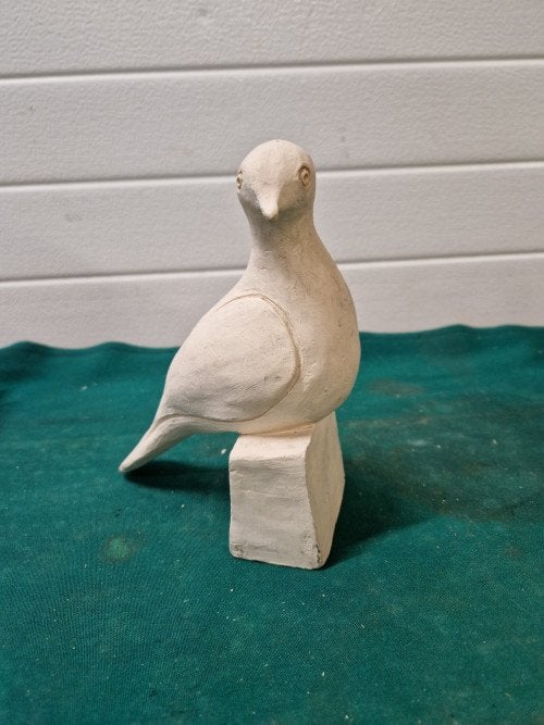 beeld duif aardewerk, 1986, Ophalen of Verzenden