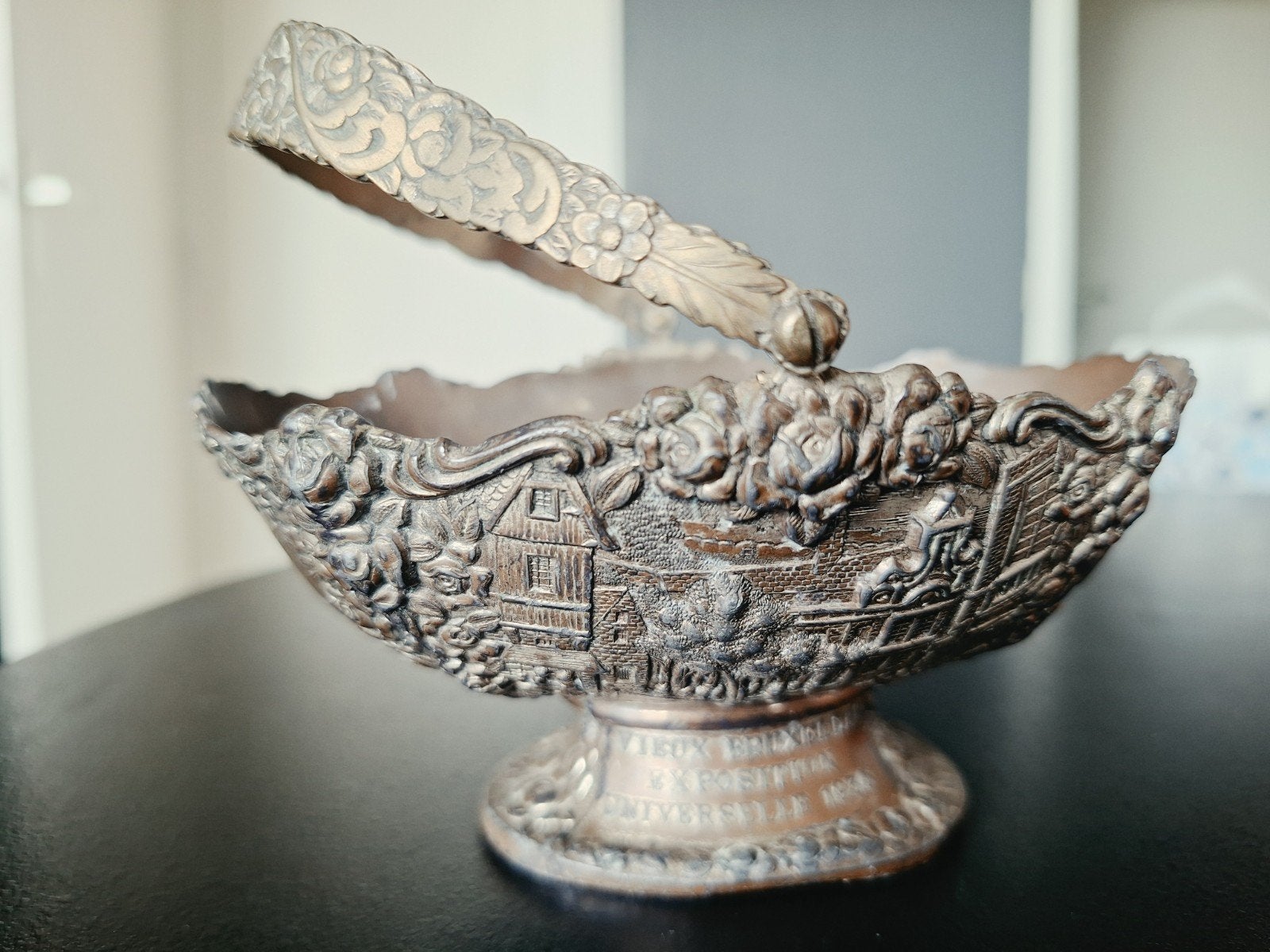Antieke Verzilverde Mand., Antiek en Kunst, Ophalen of Verzenden