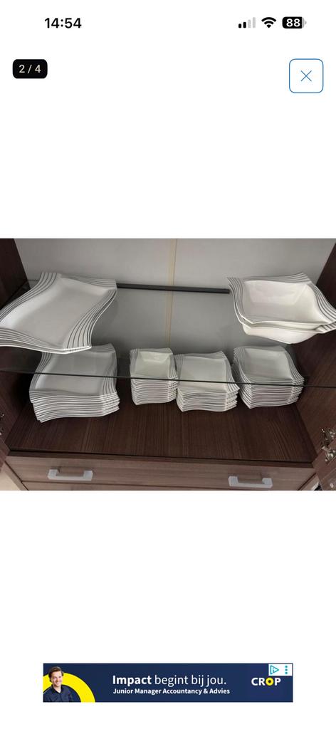 Compleet servies 12 personen, Huis en Inrichting, Keuken | Servies, Ophalen, Zo goed als nieuw, Porselein, Overige stijlen