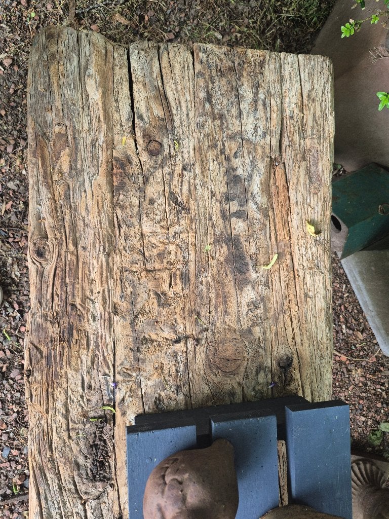 Oud houten bank,, Ophalen, Zo goed als nieuw, Hout