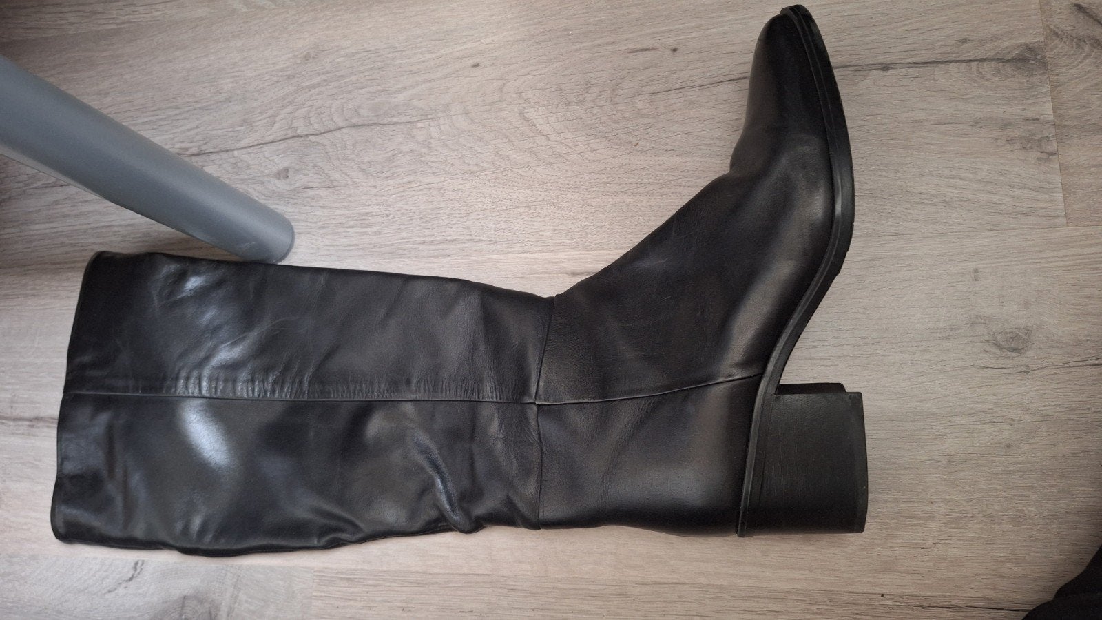 Zwarte dameslaars mt 41, Kleding | Dames, Hoge laarzen, Zwart, Ophalen of Verzenden, Zo goed als nieuw