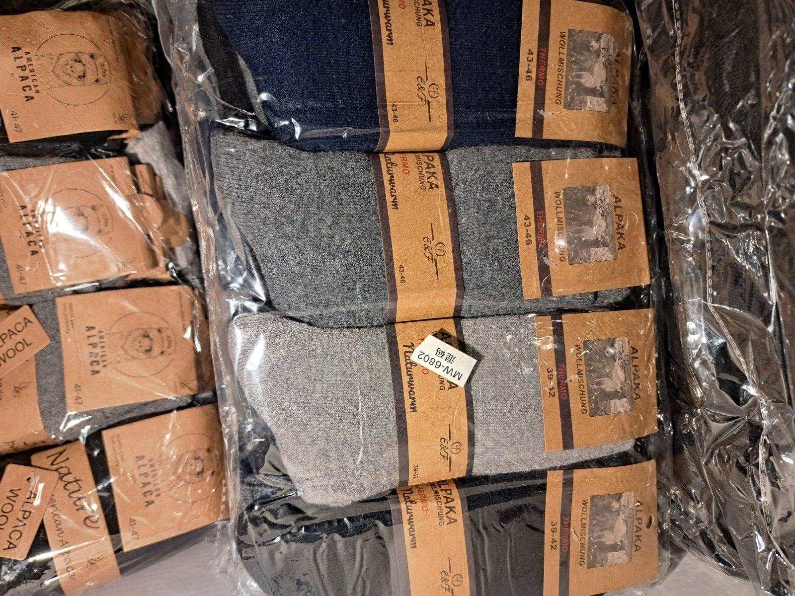 Alpaca sokken partij 48 paar!!! ZELF UITZOEKEN IS MOGELIJK!, Sokken en Kniesokken, Overige kleuren, Nieuw, Overige maten
