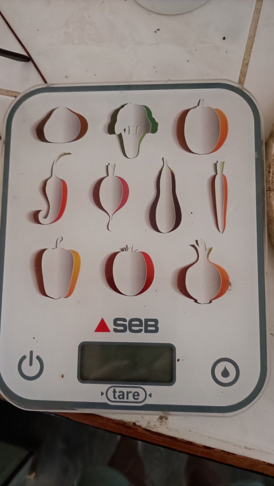 SEB Digitale Keukenweegschaal met Groente- en Fruitmotief, Ophalen