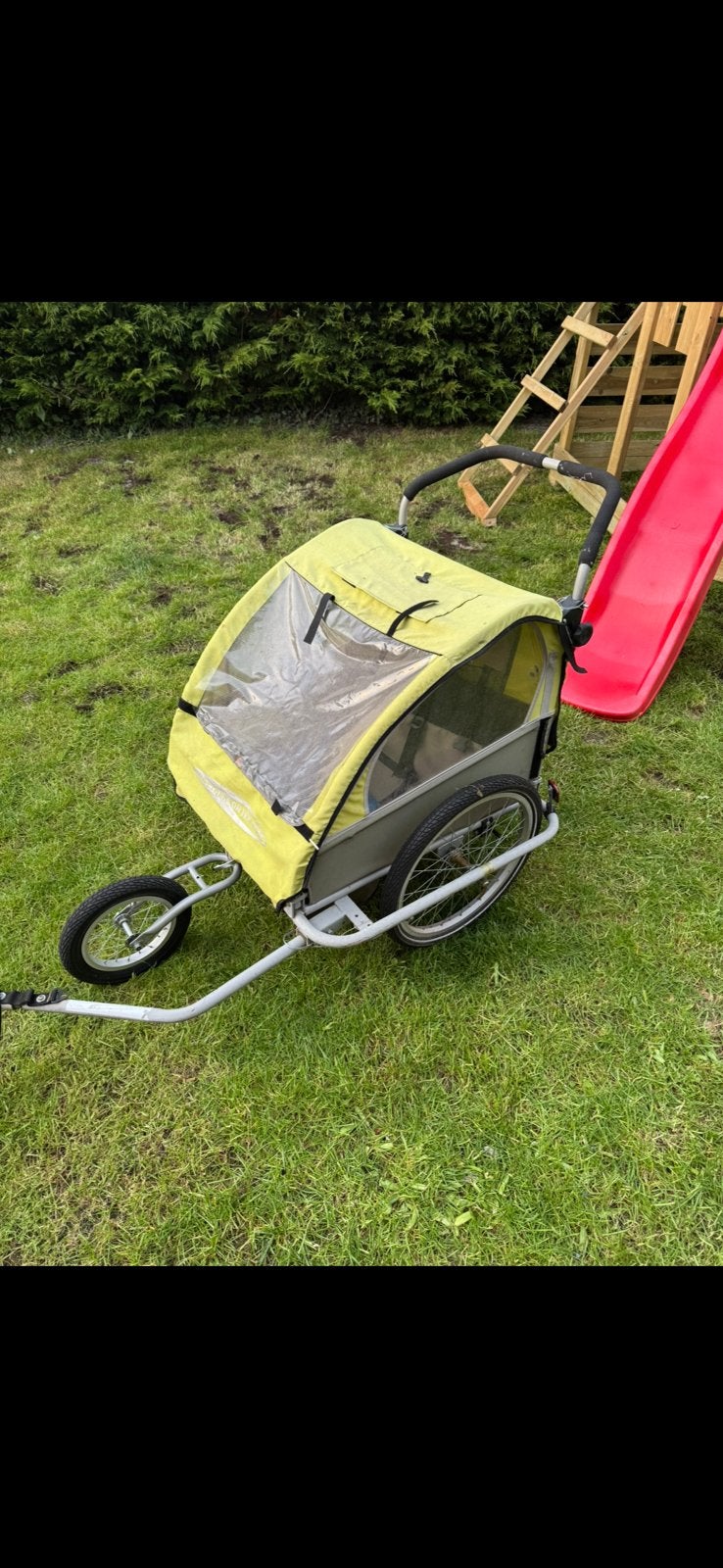 Fietskar, Fietsen en Brommers, Fietsaccessoires | Aanhangers en Karren, Ophalen, Kinderkar, Vering