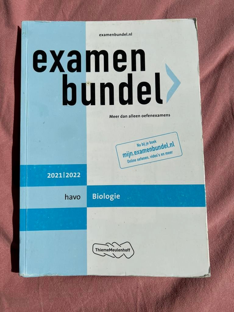 Examenbundel havo biologie, Ophalen of Verzenden, Zo goed als nieuw, HAVO, Biologie