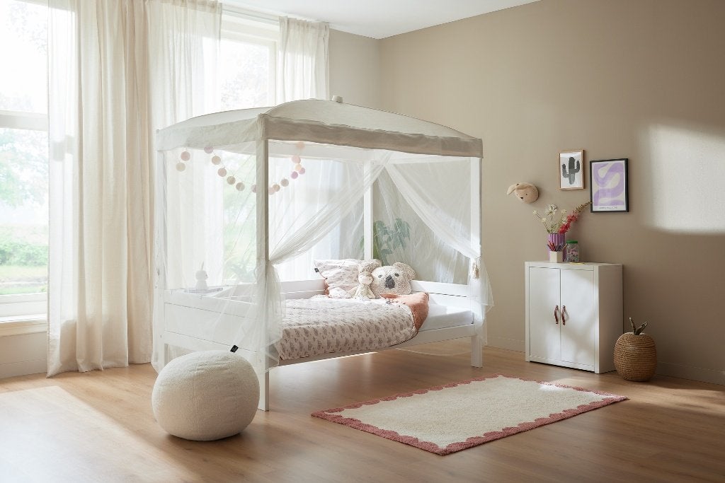 Wit Lifetime hemelbed voor kinderen - Zo goed als nieuw, 85 tot 100 cm, Zo goed als nieuw, 180 cm of meer, Ophalen