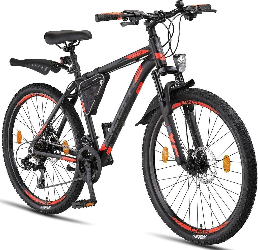 Licorne Bike Effect 26” Mountain Bike – 21 Gears + 5 Locks, Fietsen en Brommers, Gebruikt, Hardtail, Heren, Schijfrem