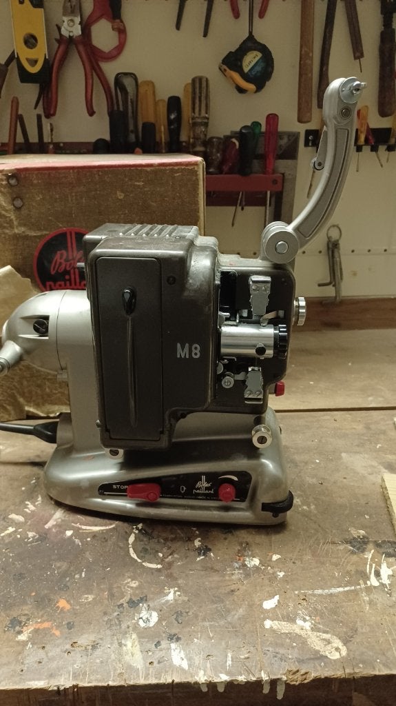Paillard Bolex M8 8mm film projector, Ophalen of Verzenden, BOLEX PAILLARD, Overige resoluties, Gebruikt
