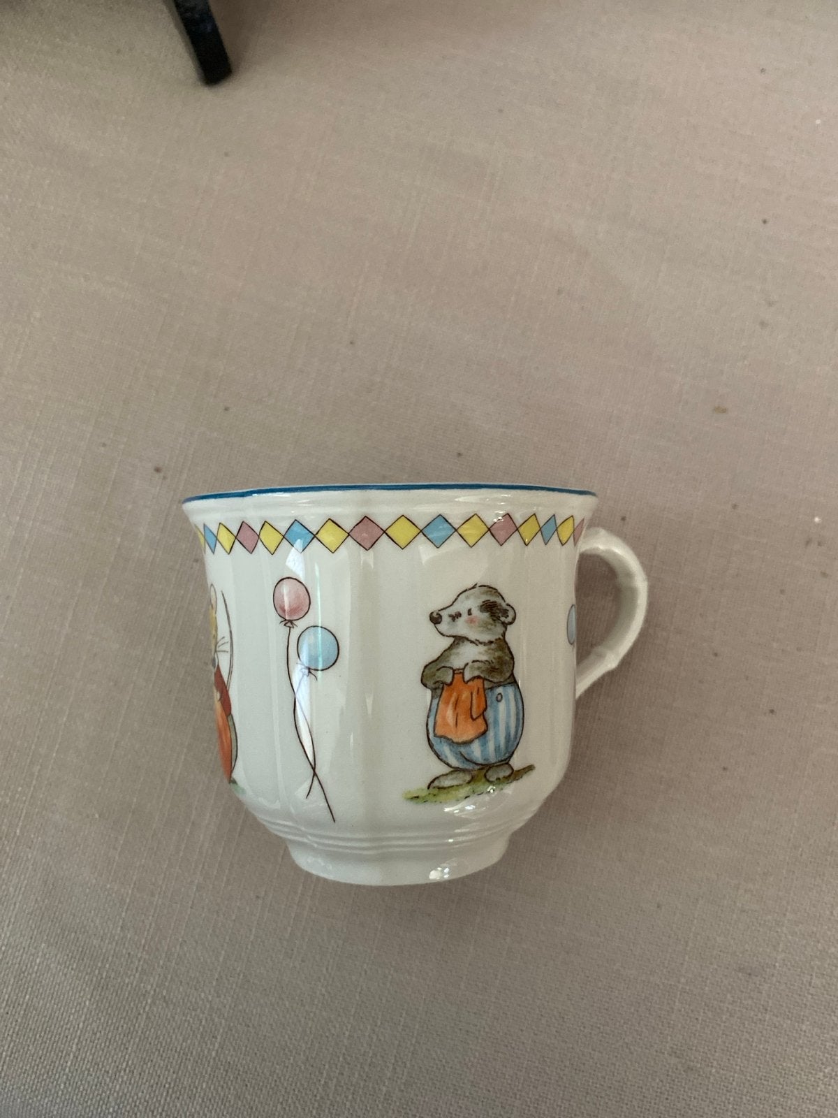 Villeroy & Boch Kinderkopje met Dierenprint - Vintage, Huis en Inrichting, Keuken | Servies, Ophalen, Gebruikt, Villeroy & Boch