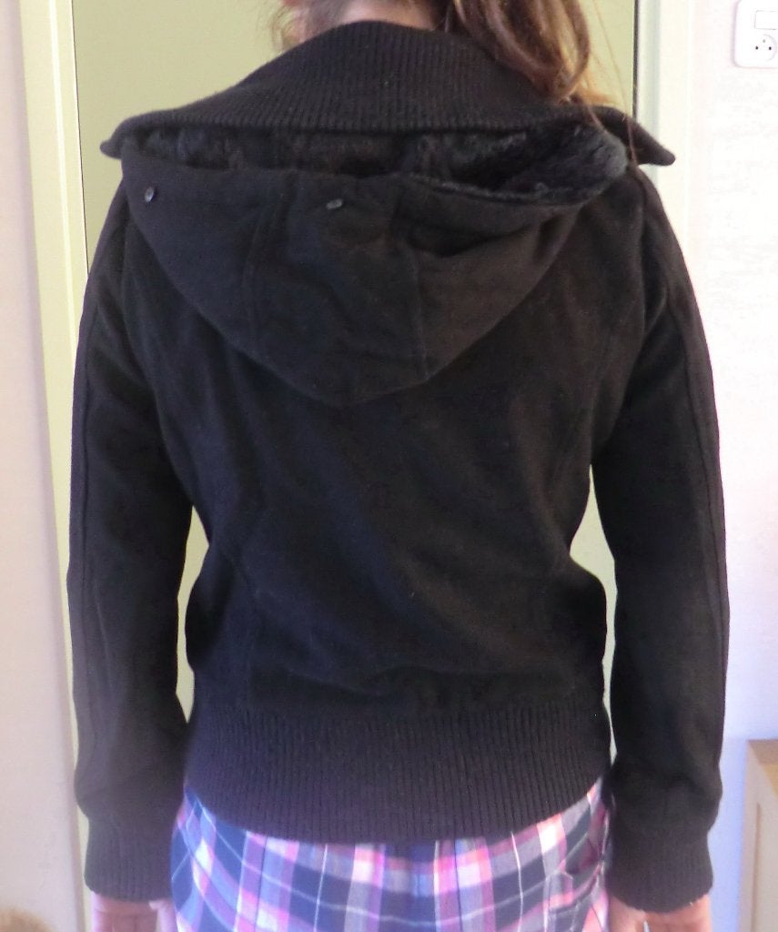 Zwarte Clockhouse C&A Winterjas, maat S, i.z. goede staat €5, Maat 38/40 (M), Zwart, Ophalen of Verzenden, Zo goed als nieuw