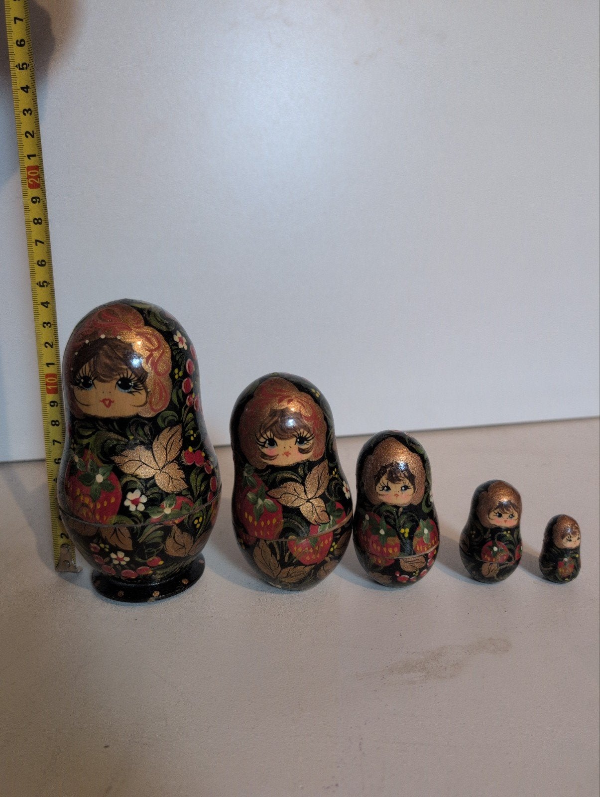Set van 5 Matroesjka poppen - Handgeschilderd, Verzamelen, Ophalen of Verzenden, Zo goed als nieuw, Pop