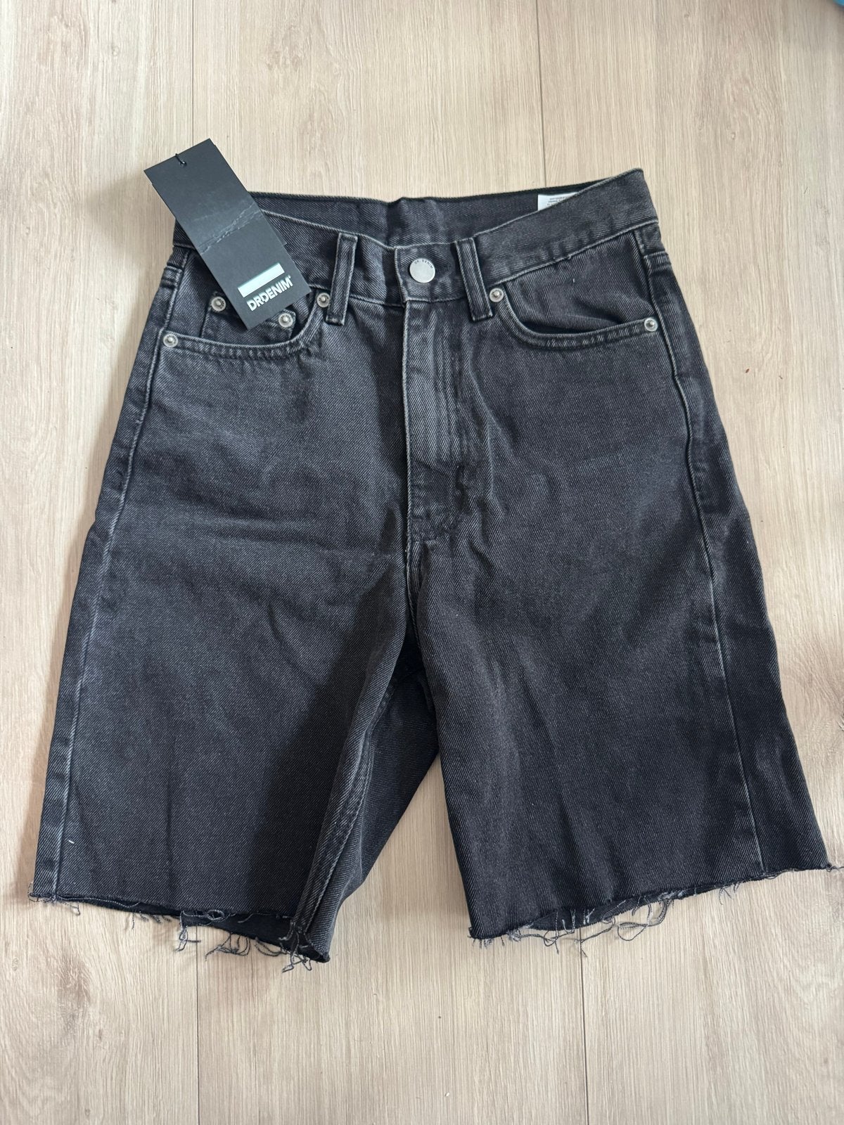 Dr Denim Korte Broek - Verwassen Zwart - Maat 24, Kort, Zwart, Nieuw, Ophalen of Verzenden