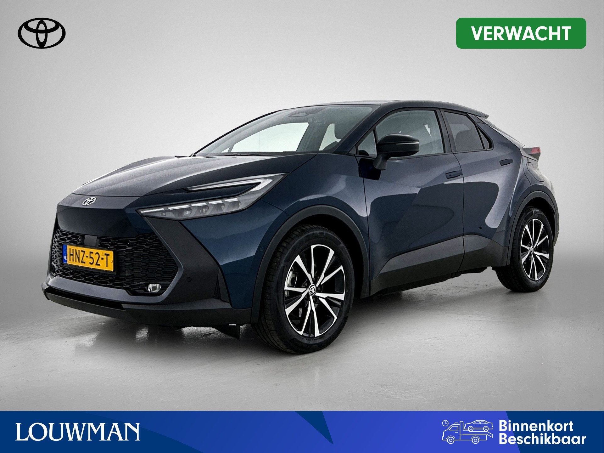 Toyota C-HR 2.0 Plug-in Hybrid 220 First Edition | BTW Voert, Auto's, Toyota, Stof, Blauw, Bedrijf, Hybride Elektrisch/Benzine