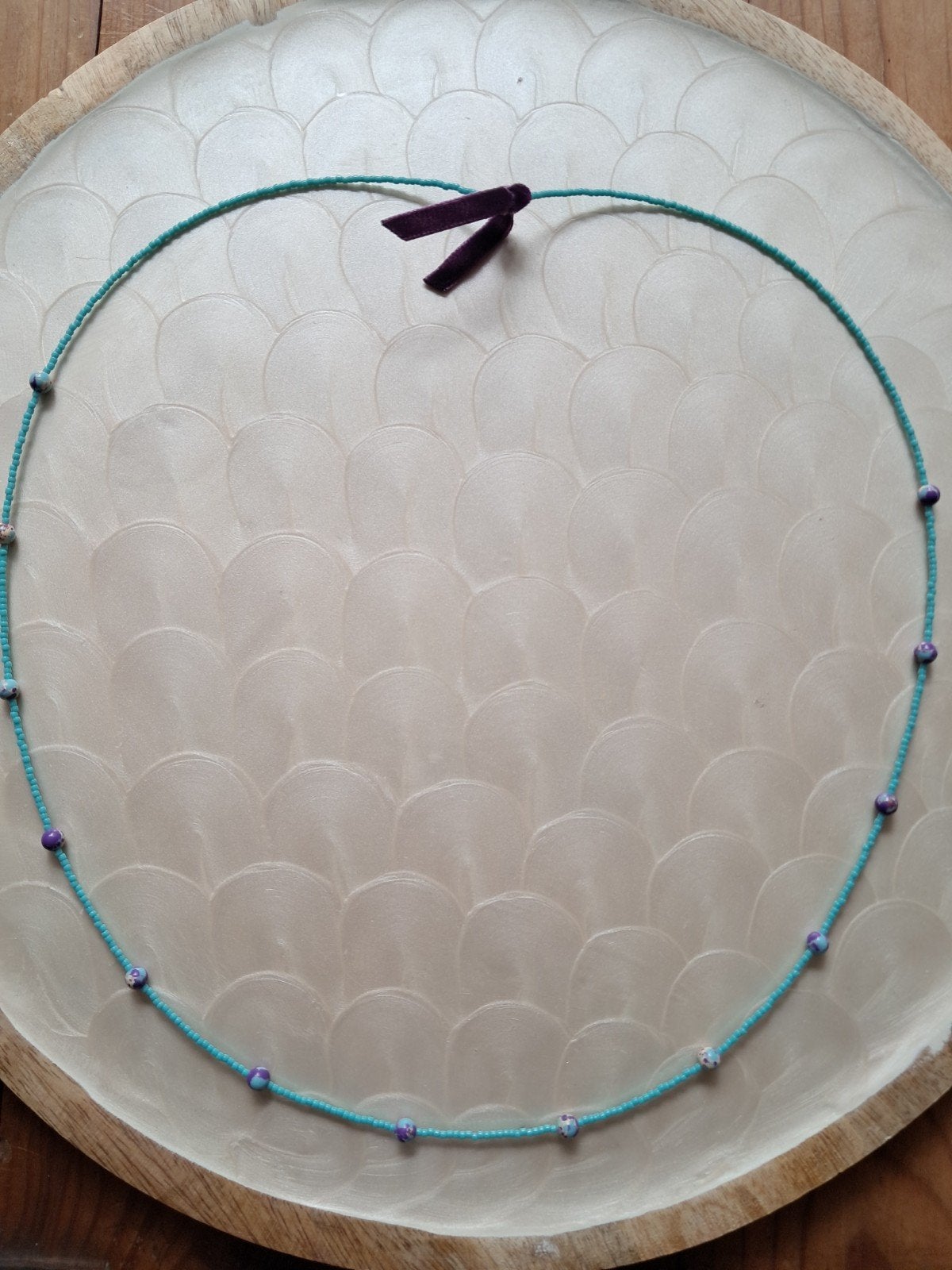 Handgemaakte Miyuki & Keizerlijke Jaspis Ketting, Blauw, Nieuw, Ophalen of Verzenden, Steen of Mineraal