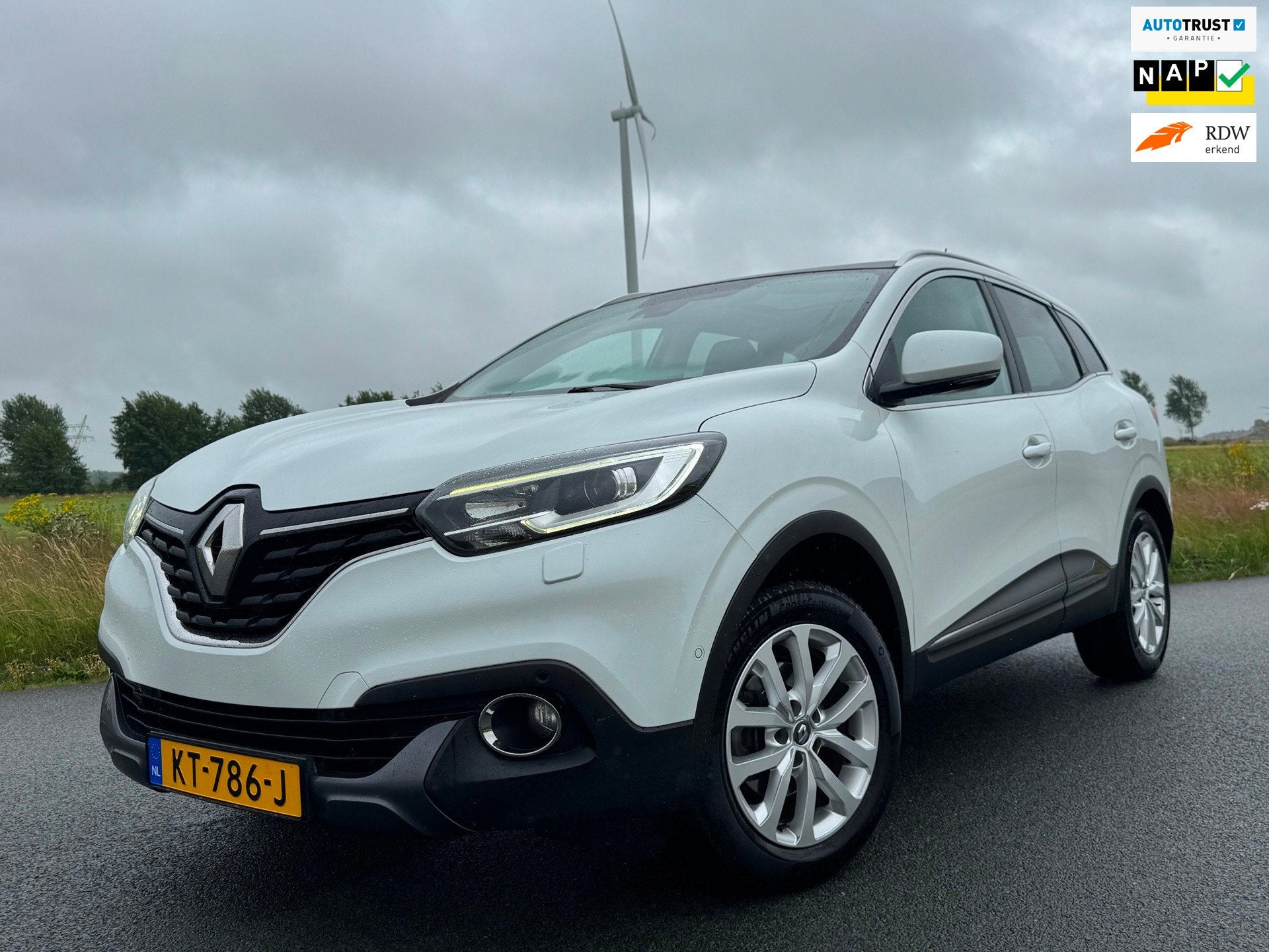 Renault Kadjar 1.2 TCe Intens AUTOMAAT Vol Opties Parelmoer, Kadjar, Gebruikt, 4 cilinders, Automatische klimaatregeling