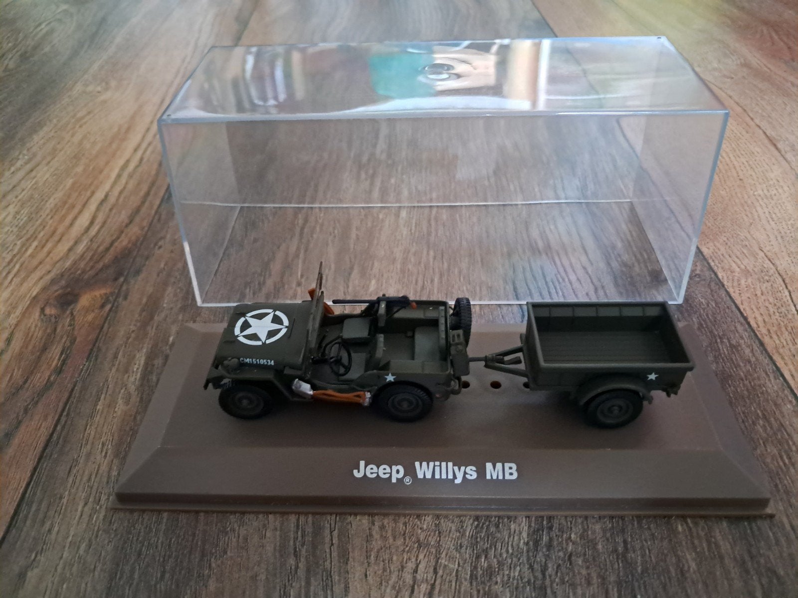 Schaalmodel Willys Jeep met aanhanger, Ophalen of Verzenden, Auto, Overige merken