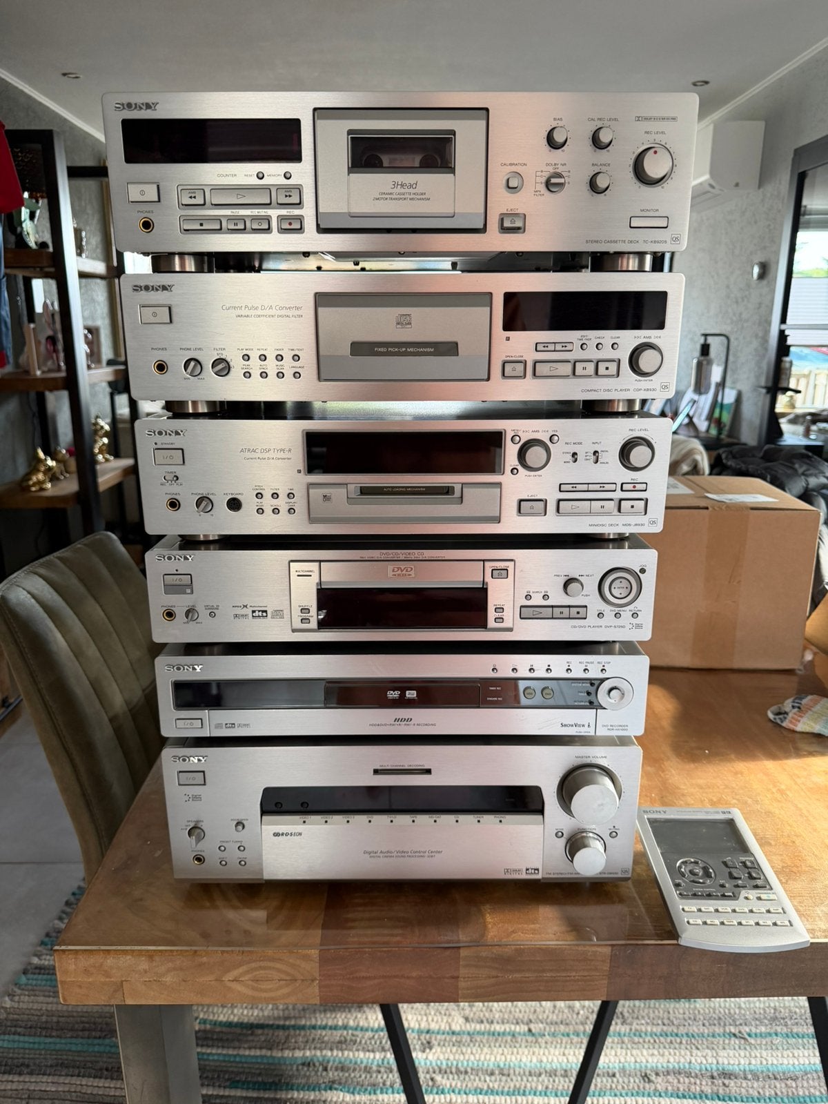 Sony volledige stereo installarie QS serie zilver, Ophalen, Zo goed als nieuw, Cassettedeck, Sony